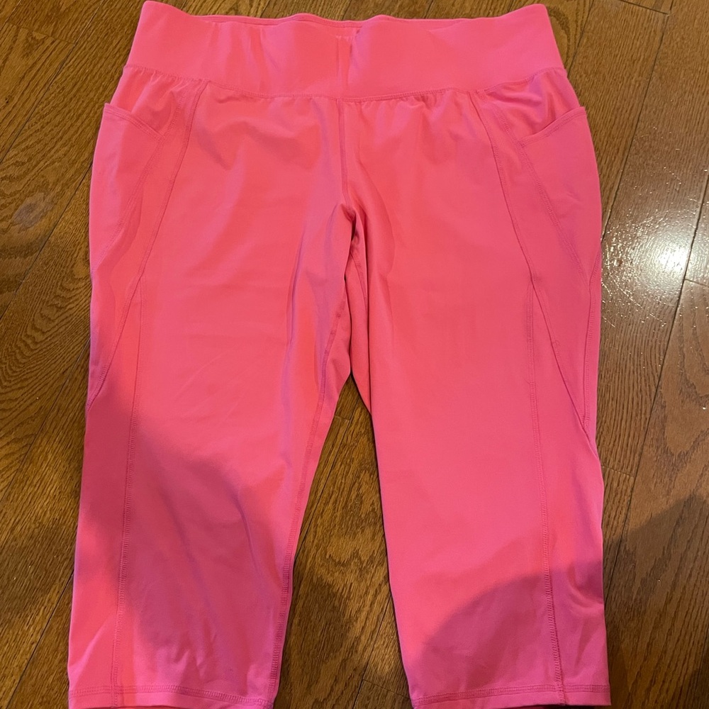 Livi Active by Lane Bryant Pink Leggings